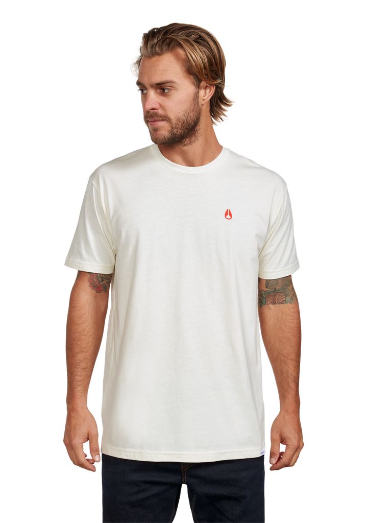 Beige / Red Apparel Nixon Sparrow Repreve® T Shirts | 239GDOYJR