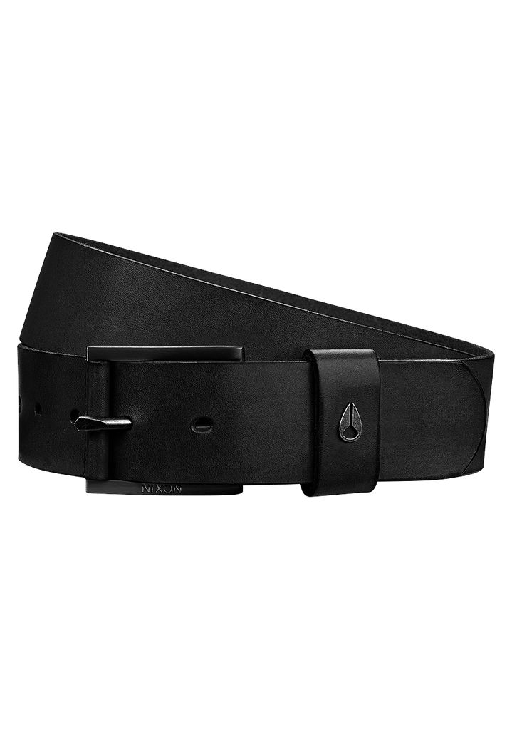 Black Accessories Nixon Americana Leather Belts | 542NISUHO