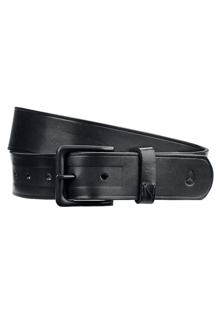 Black Accessories Nixon DNA Leather Belts | 765IXAOMK