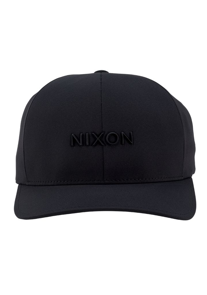 Black Accessories Nixon Delta Flexfit Hats | 731ZFCXMG