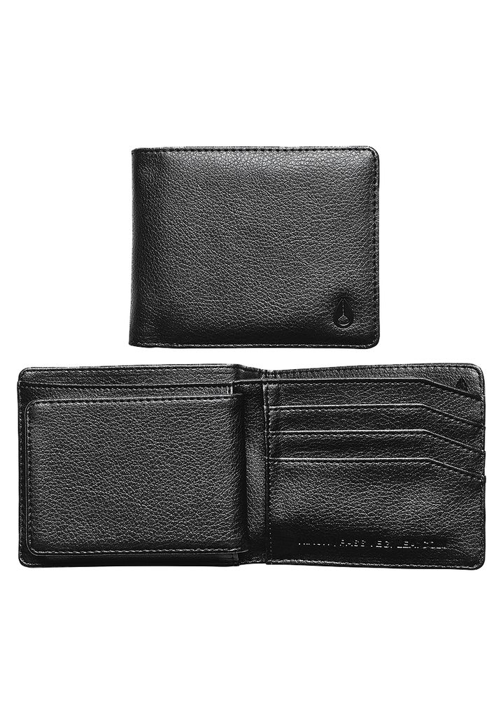 Black Accessories Nixon Pass Vegan Leather Coin Wallets | 075HVICDY