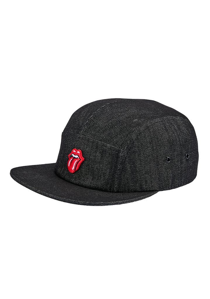 Black Accessories Nixon Rolling Stones Strapback Hats | 839ROXUAF