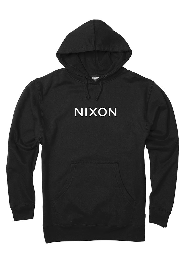 Black Apparel Nixon Wordmark Hoodie | 947PRYEQW