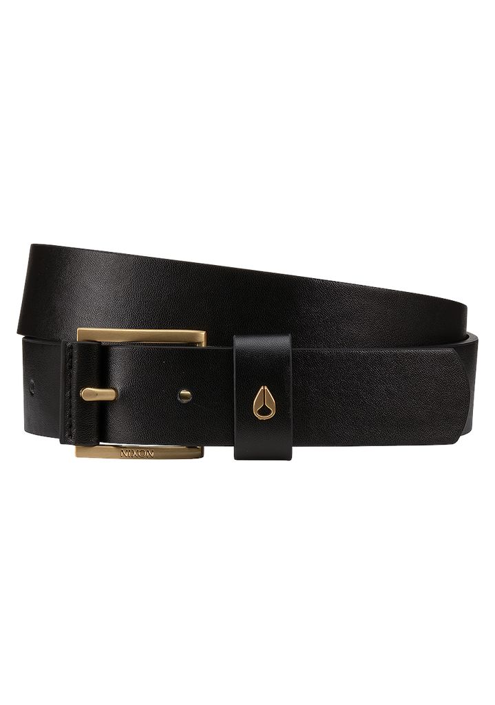 Black / Gold Accessories Nixon Americana Vegan Belts | 847MDZYLK