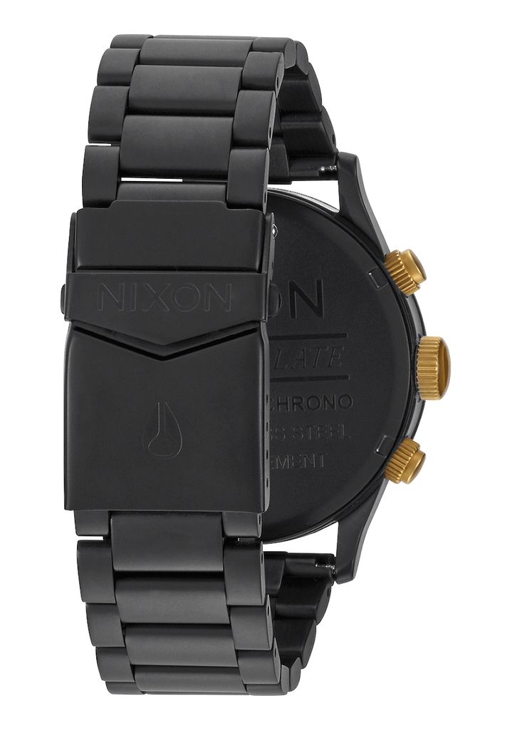 Black / Gold Watches Nixon Sentry Chrono Watches | 907AYTDLG