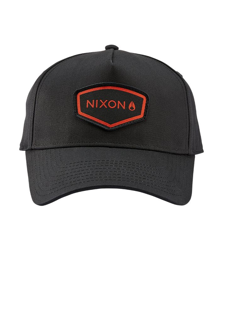 Black / Red Accessories Nixon Watts Snapback Hats | 385JUGMDW