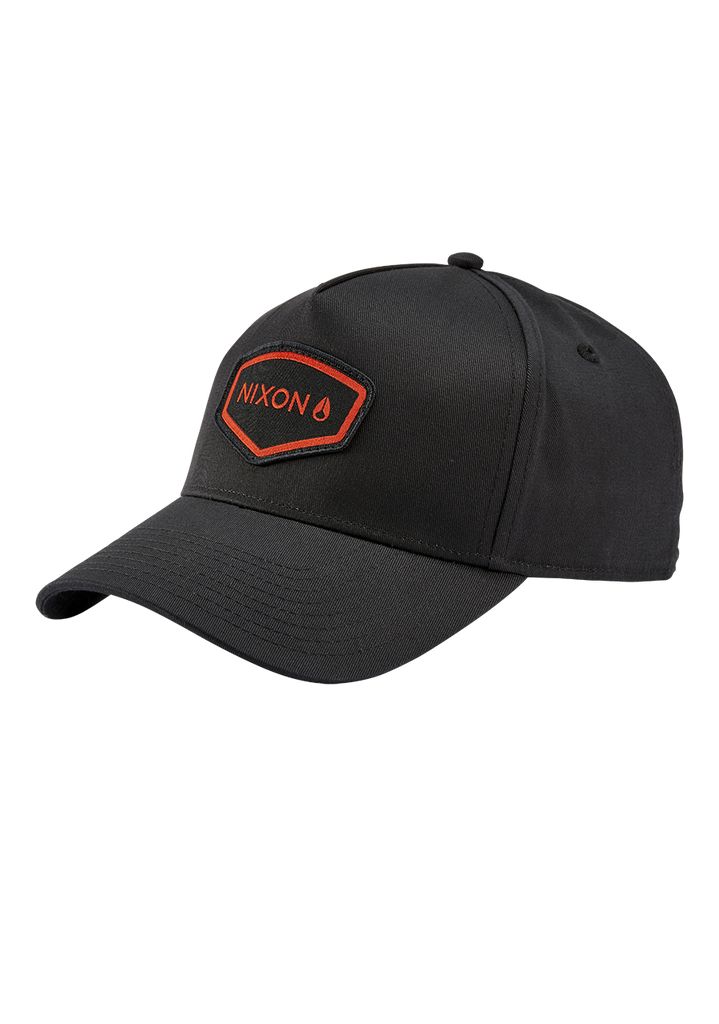 Black / Red Accessories Nixon Watts Snapback Hats | 385JUGMDW