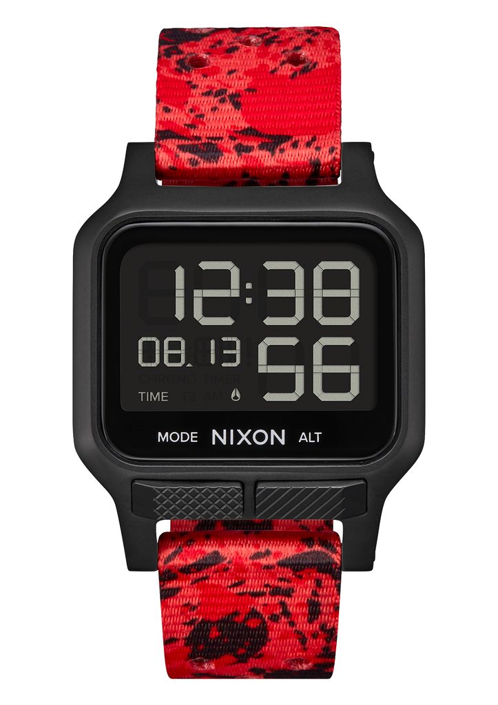 Black / Red Watches Nixon Heat Digital Watches | 861QMZIYG