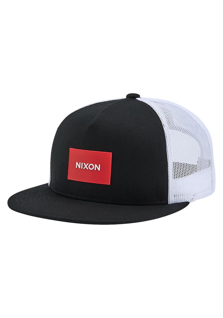 Black / Red / White Accessories Nixon Team Trucker Hats | 412JAKHEG