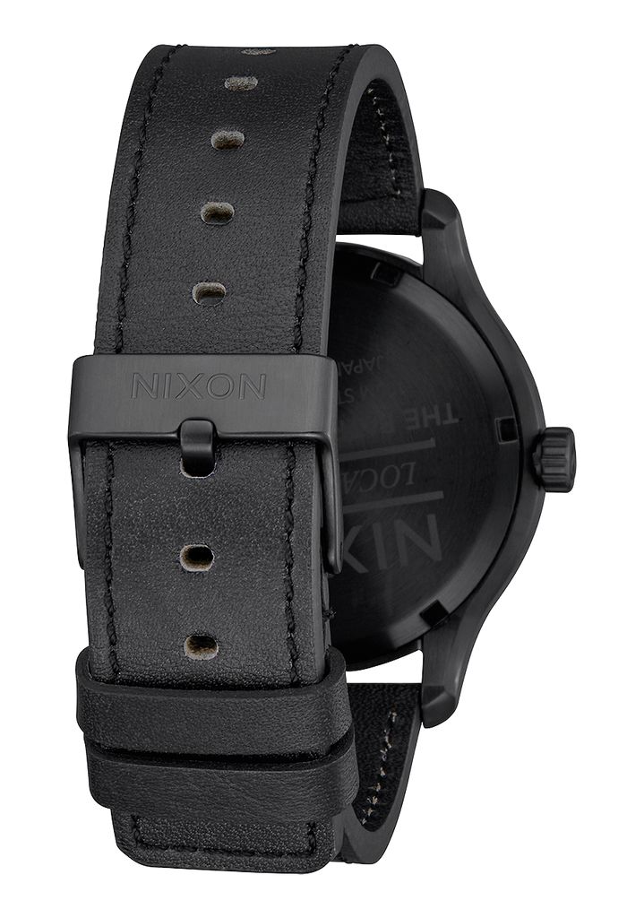 Black / Silver / Black Watches Nixon Patrol Leather Watches | 086ZDOJNQ