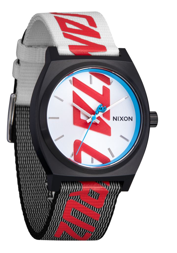 Black / Silver Watches Nixon Santa Cruz Time Teller Watches | 437XJCZOB