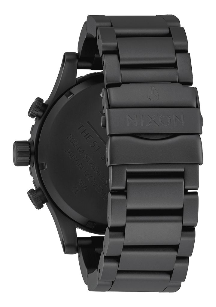 Black Watches Nixon 51-30 Chrono Watches | 328JUTKMN