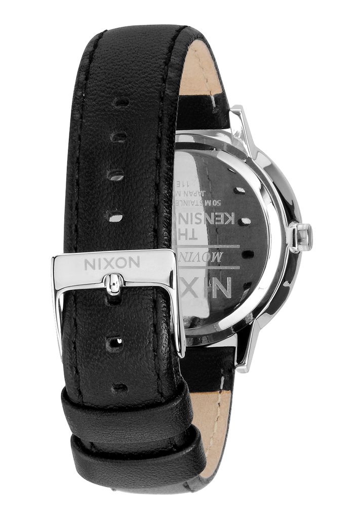 Black Watches Nixon Kensington Leather Watches | 248LWSMCG