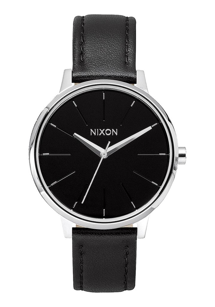 Black Watches Nixon Kensington Leather Watches | 248LWSMCG