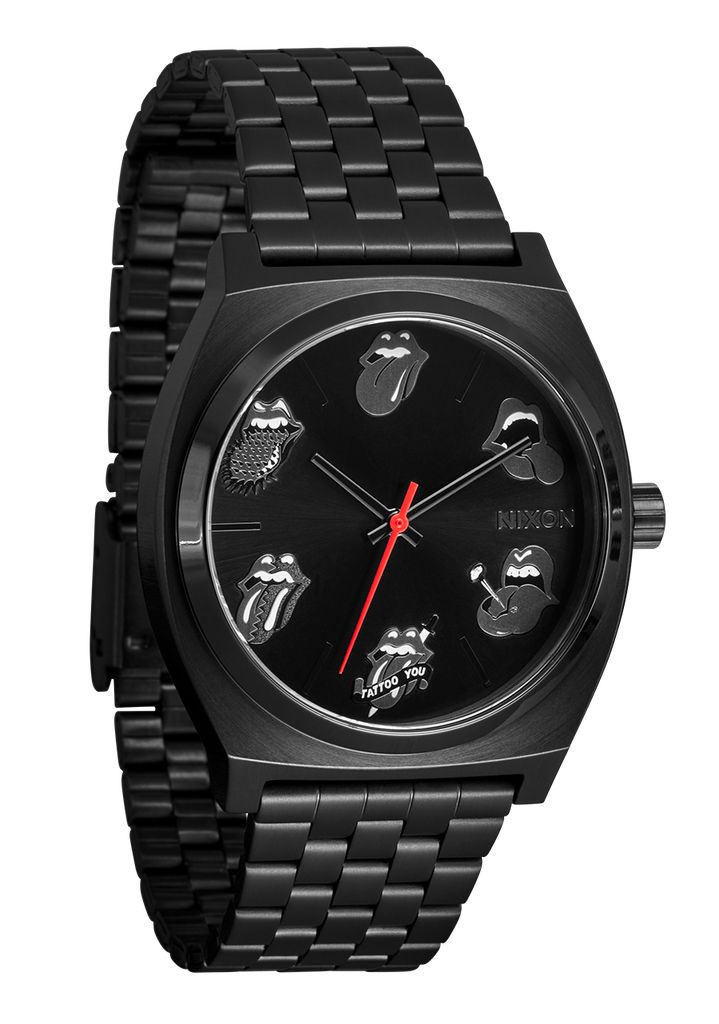 Black Watches Nixon Rolling Stones Time Teller Watches | 094XKGYSQ