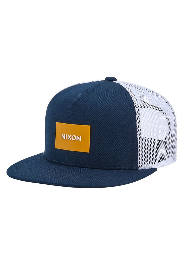 Blue / Dark Yellow Accessories Nixon Team Trucker Hats | 497ZKBFNL