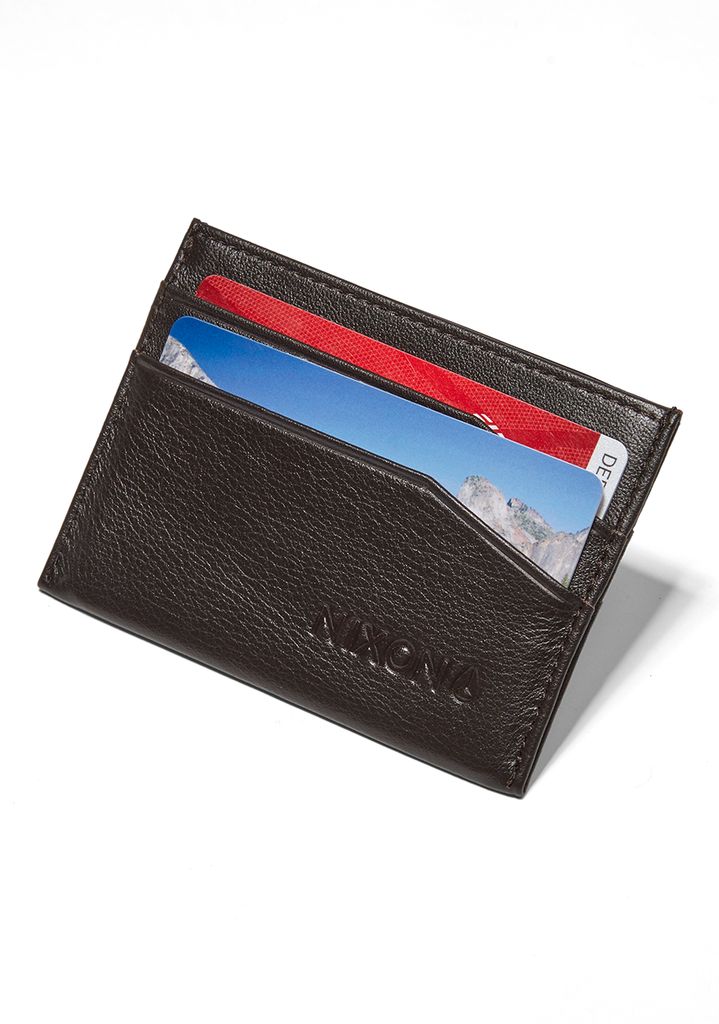 Brown Accessories Nixon Flaco Leather Card Wallets | 310OGJUEK