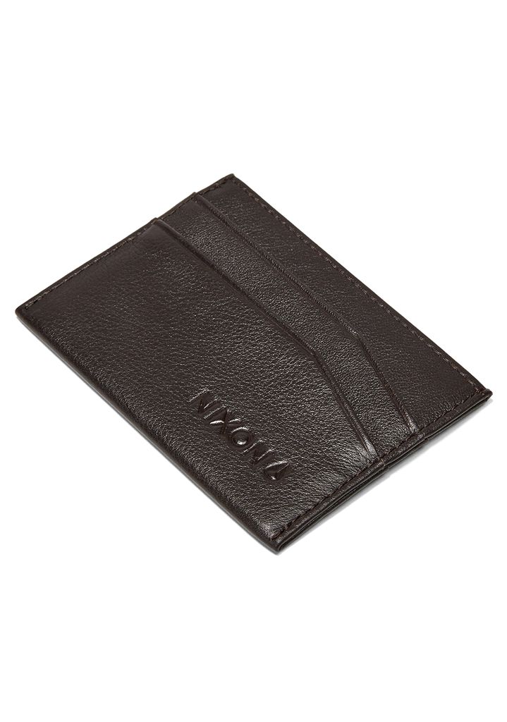 Brown Accessories Nixon Flaco Leather Card Wallets | 310OGJUEK