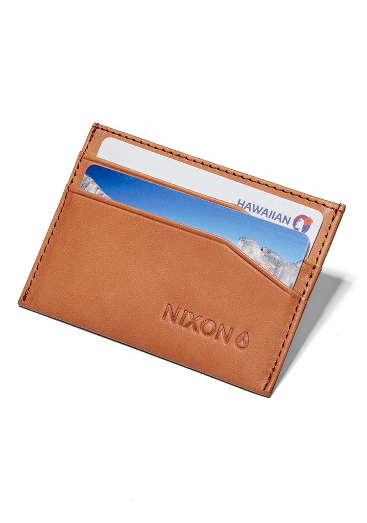 Brown Accessories Nixon Flaco Leather Card Wallets | 625FEICBO