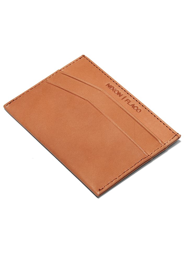 Brown Accessories Nixon Flaco Leather Card Wallets | 625FEICBO