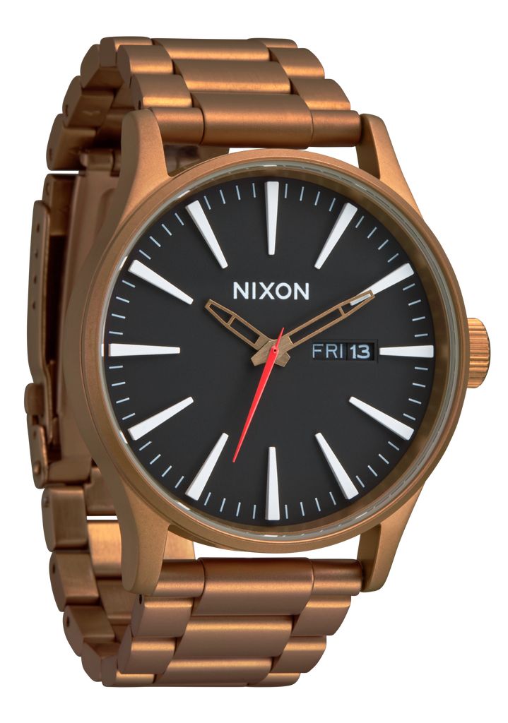 Brown / Black Watches Nixon Sentry Stainless Steel Watches | 148MNBYSR