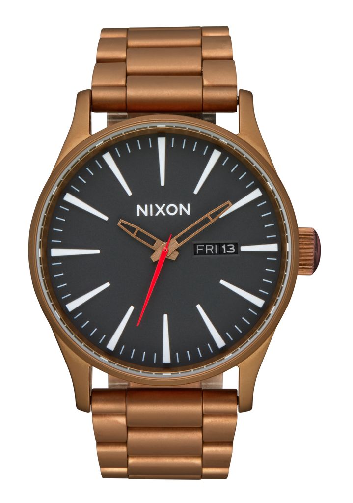 Brown / Black Watches Nixon Sentry Stainless Steel Watches | 148MNBYSR