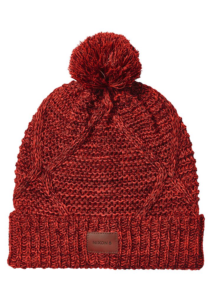 Burgundy Accessories Nixon Julian Pom Beanie | 068KRZJXT