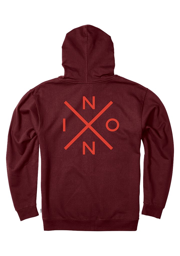 Burgundy Apparel Nixon Spot Full Zip Hoodie | 126SUTFBR