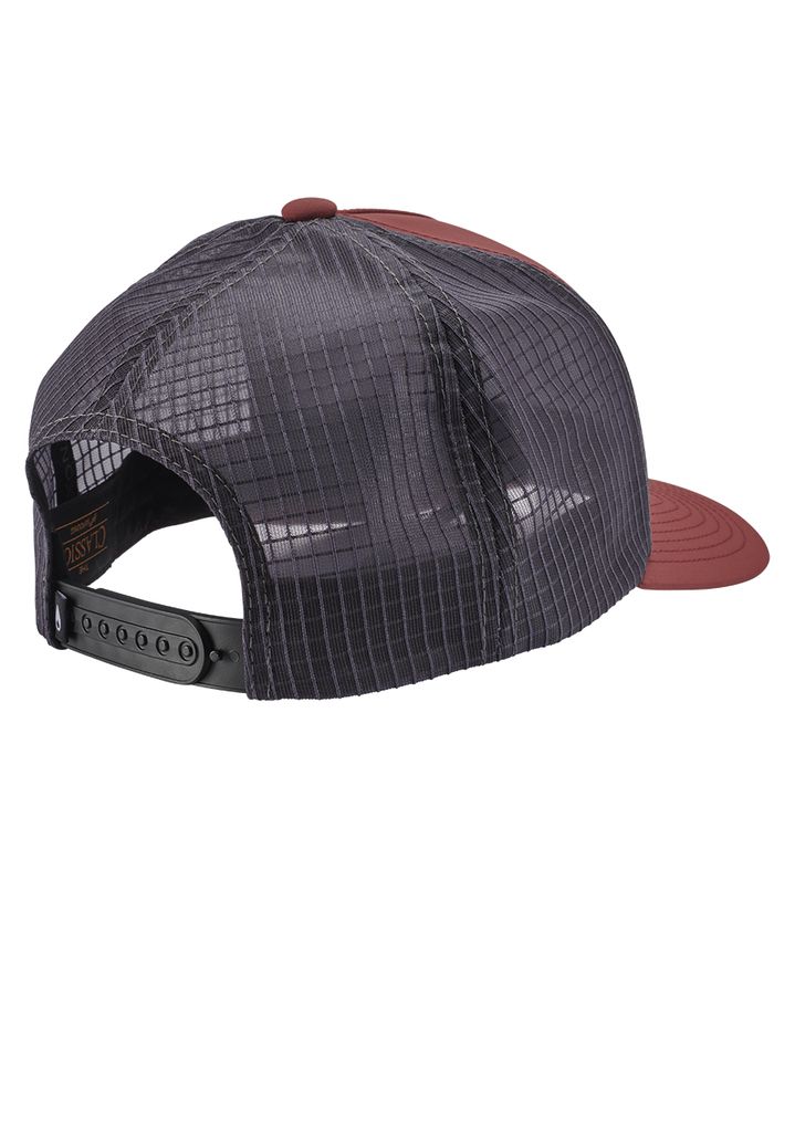 Burgundy / Grey Accessories Nixon Searchin Trucker Hats | 458IADCFT