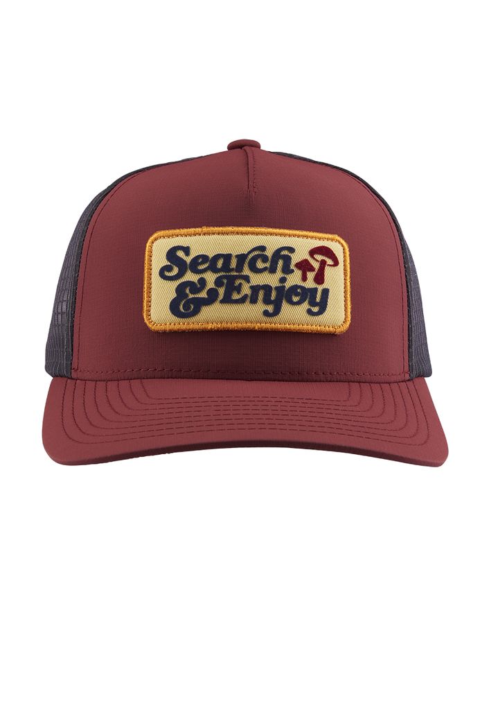 Burgundy / Grey Accessories Nixon Searchin Trucker Hats | 458IADCFT