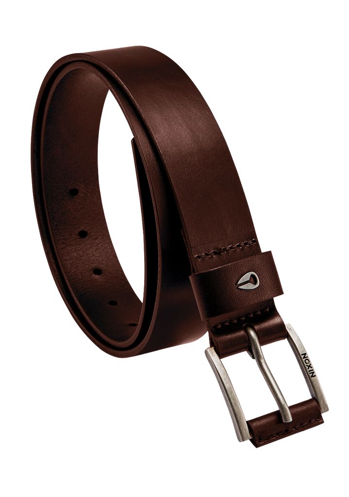 Dark Brown Accessories Nixon Americana Leather Belts | 857ZCAGSL