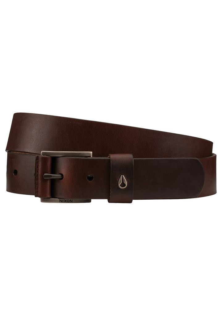 Dark Brown Accessories Nixon Americana Leather Belts | 857ZCAGSL