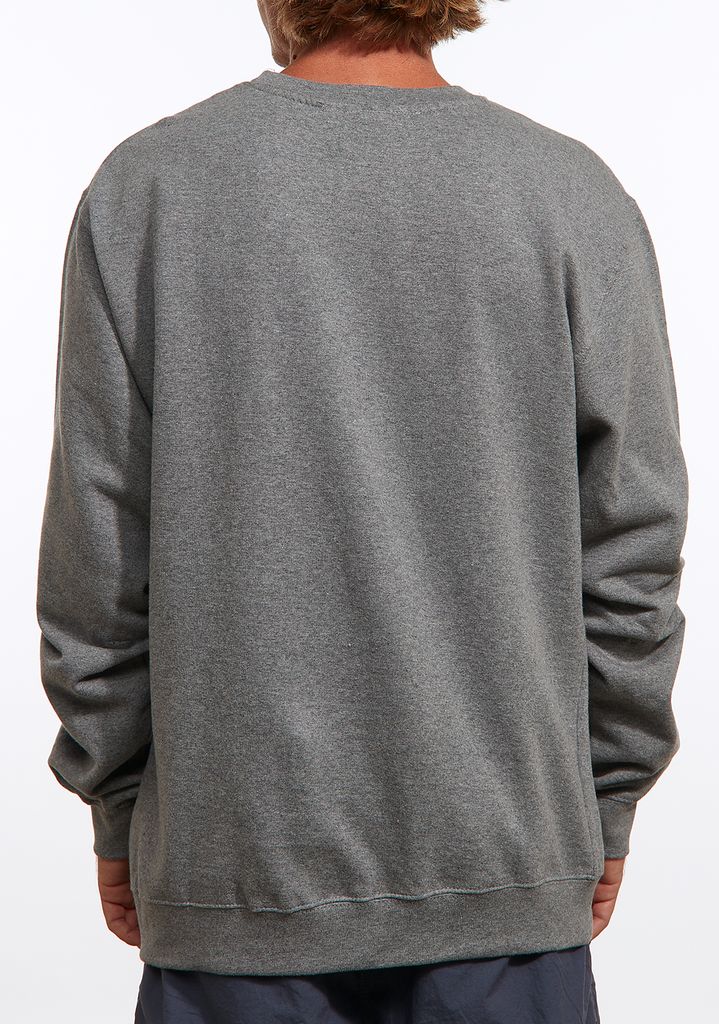 Dark Grey Apparel Nixon Wordmark Crew Sweatshirt | 573BUIOLE