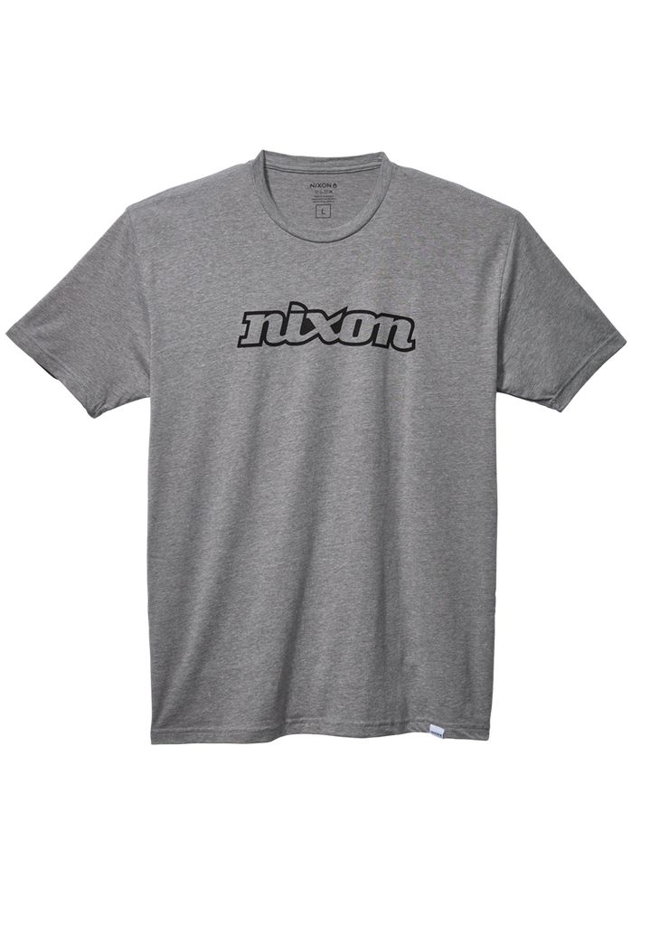 Dark Grey / Black Apparel Nixon OG Script Eco-Repreve® T Shirts | 741BSLKDR