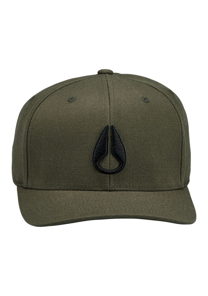 Dark Olive Accessories Nixon Deep Down Flexfit Athletic Fit Hats | 241CGUFTY