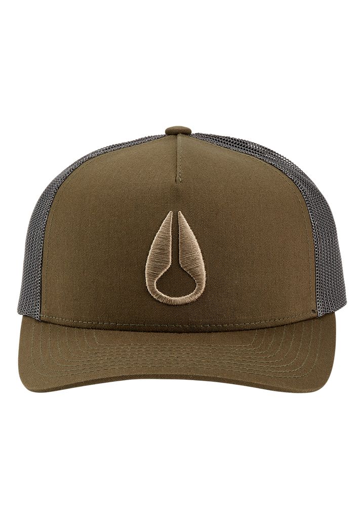 Dark Olive Accessories Nixon Iconed Trucker Hats | 379HVRZEF