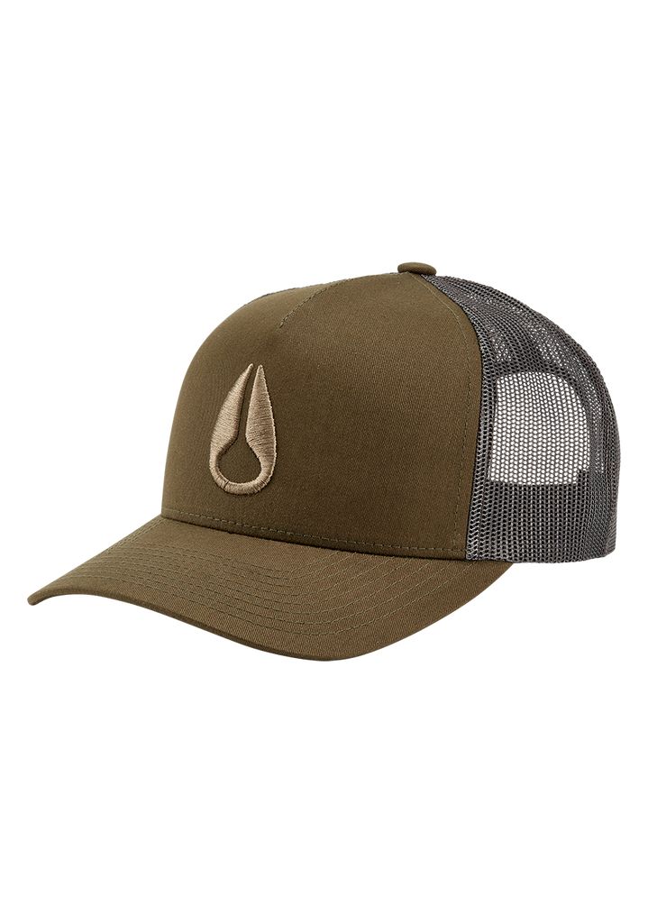 Dark Olive Accessories Nixon Iconed Trucker Hats | 379HVRZEF