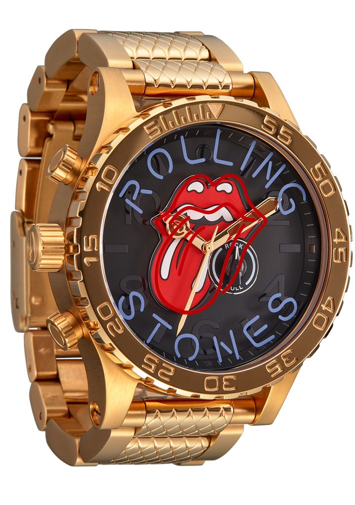 Gold / Black Watches Nixon Rolling Stones 51-30 Watches | 273LVXRGC