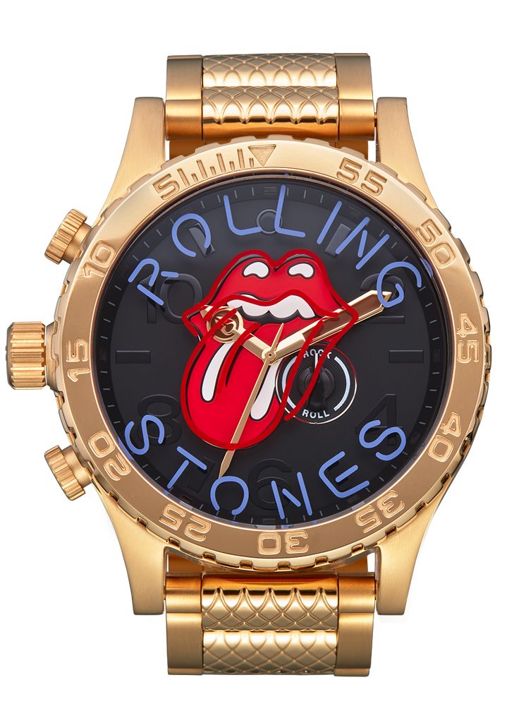 Gold / Black Watches Nixon Rolling Stones 51-30 Watches | 273LVXRGC