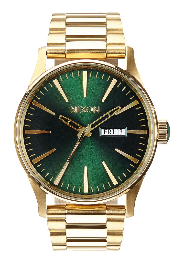 Gold / Green Watches Nixon Sentry Stainless Steel Watches | 386FZYHKU