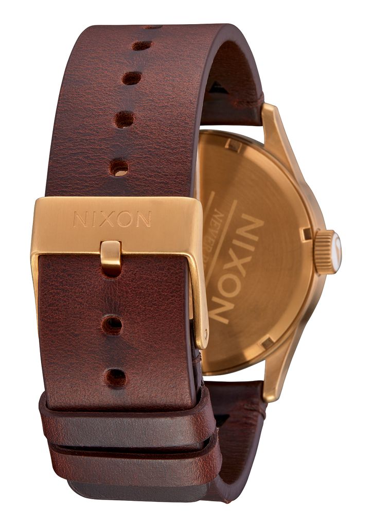 Gold / Indigo / Brown Watches Nixon Sentry Leather Watches | 951RWLUFE