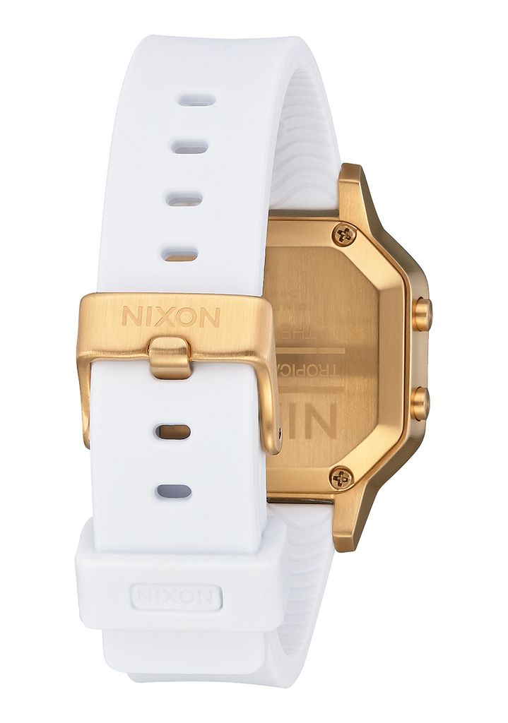 Gold / White Watches Nixon Siren Stainless Steel Digital Watches | 693ODKZEL