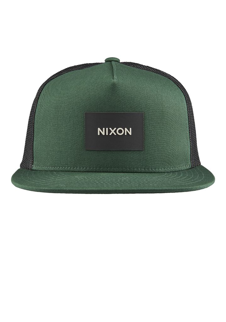 Green / Black Accessories Nixon Team Trucker Hats | 236XSKCPA