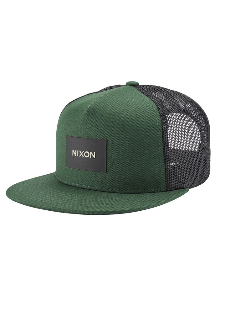 Green / Black Accessories Nixon Team Trucker Hats | 236XSKCPA