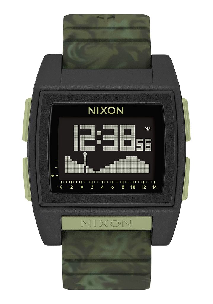 Green Camo Watches Nixon Base Tide Pro Digital Watches | 859KJSUGW