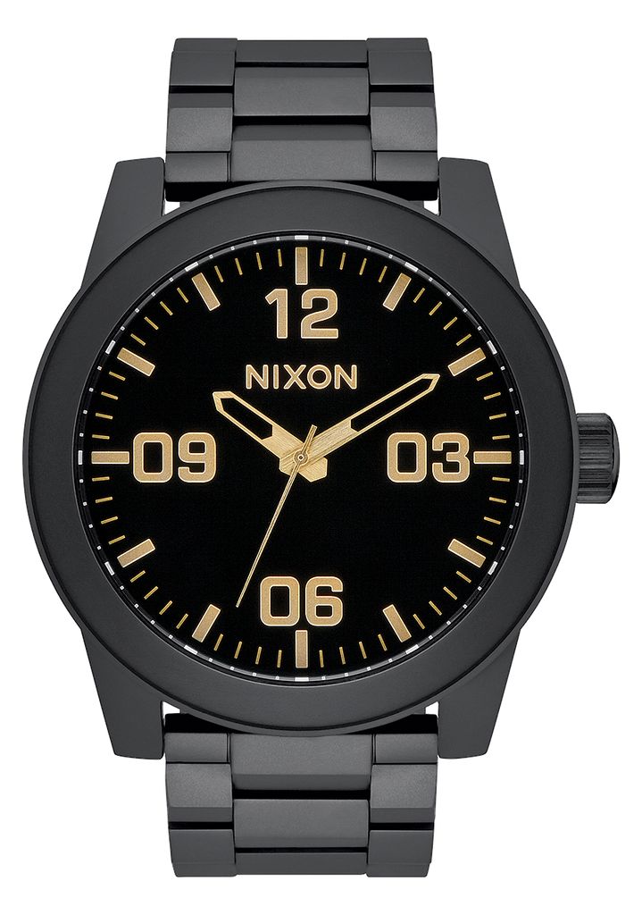 Grey / Black / Gold Watches Nixon Corporal Stainless Steel Watches | 653IXANWT