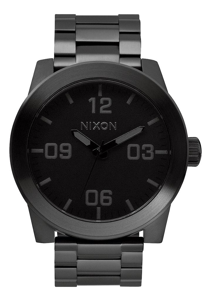 Grey / Black Watches Nixon Corporal Stainless Steel Watches | 974XHDJYS