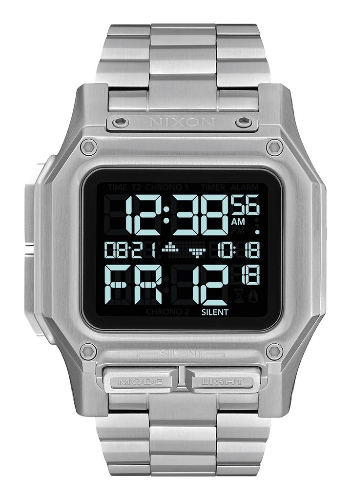 Grey / Black Watches Nixon Regulus Stainless Steel Digital Watches | 847WIJEFZ