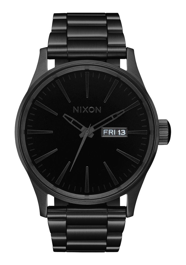 Grey / Black Watches Nixon Sentry Stainless Steel Watches | 128YZNBTX