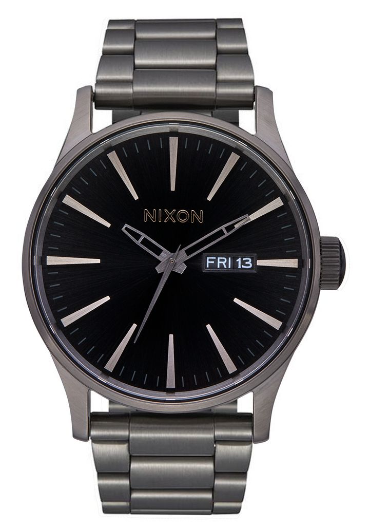 Grey / Black Watches Nixon Sentry Stainless Steel Watches | 325POJXWD